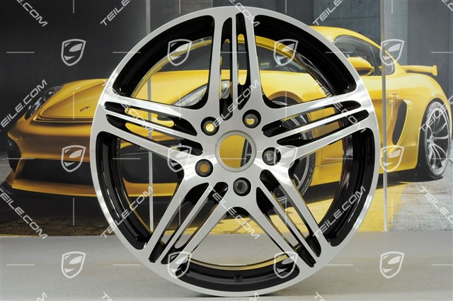 19" Felga "Turbo", 8,5J x 19 ET56, czarny wysoki połysk