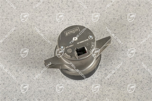 Stoppuhr, Matt Schwarz / Galvano Silber