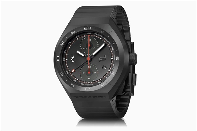 Zegarek Porsche Design Monobloc Actuator 24-H-Chronotimer All Black, średnica 45,5 mm
