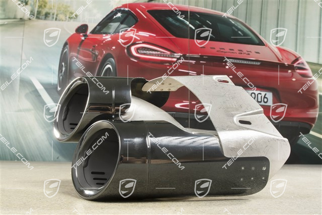 2,0L, Tail pipe, Black, L