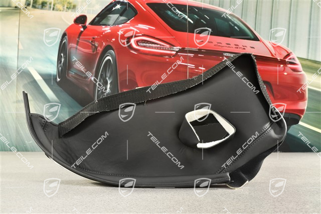 Sitzkissenbezug / Polsterbezug Aussen, Sportschalensitz, Leder, Schwarz, L