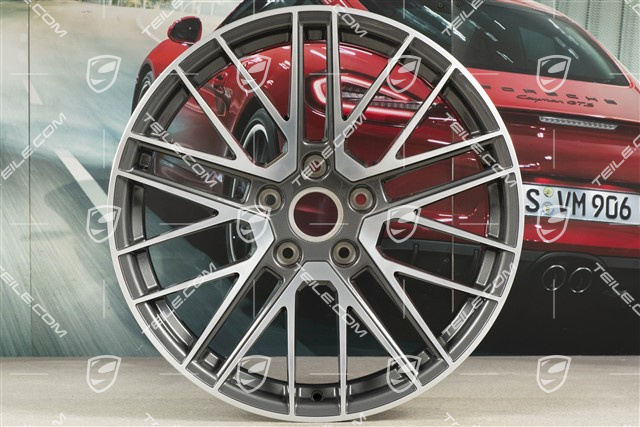 20" Felge Turbo V, 8,5J x 20 ET40, Titan