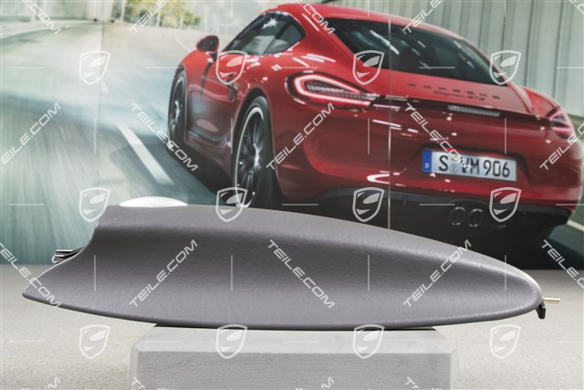Deckel, Ablagefach, Leder, Spacegrau, L