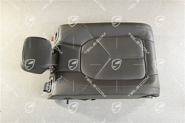 Backrest, leather, agate grey, L, KPL