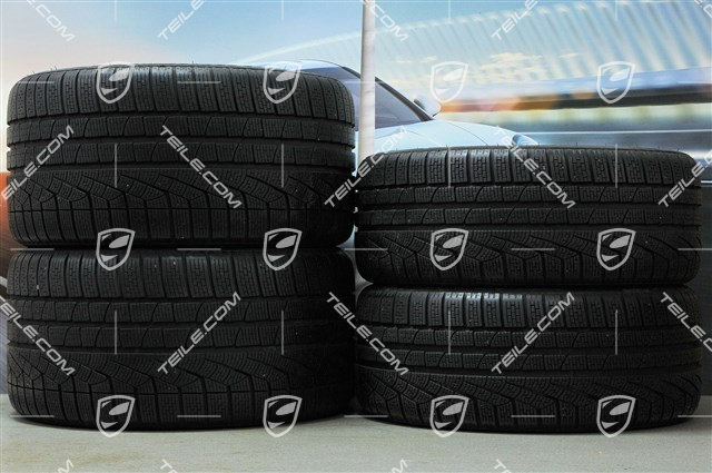 19-inch winter wheel set, RS Spyder, central locking, wheels: 8,5J x 19 ET56 + 11J x 19 ET51 + NEW Pirelli winter tyres: 235/35 R19 + 295/30, with TPM