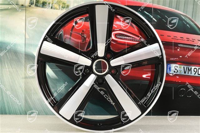 22" Felge Cayenne Exclusive Design Sport, 10J x 22 ET48, schwarz hochglanz