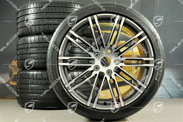20" Turbo III Sommerräder Satz, Felgen 9,5J x 20 ET65 + 11J x 20 ET68 + NEUE Reifen 255/40 R20 + 295/35 R20, mit RDK Sensoren