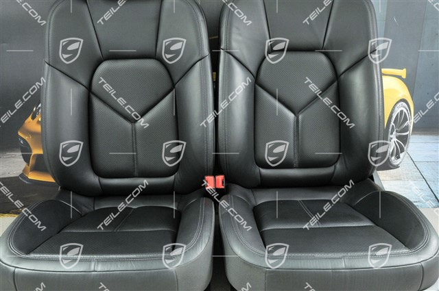 Sitze, el. einstellbar, Leder, schwarz, Satz (L+R)