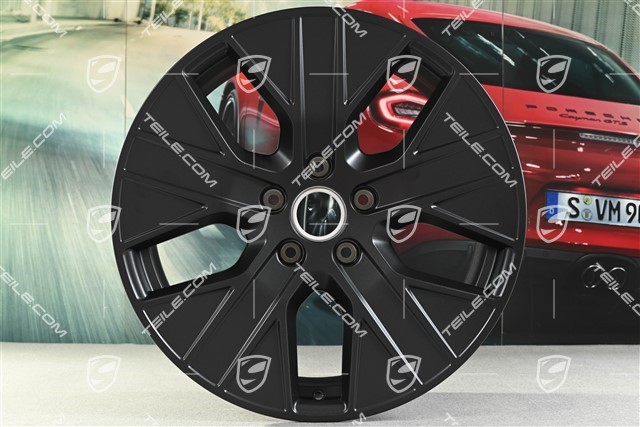 20" Felga Taycan Turbo Aero, 9J x 20 ET54, czarny satynowy mat