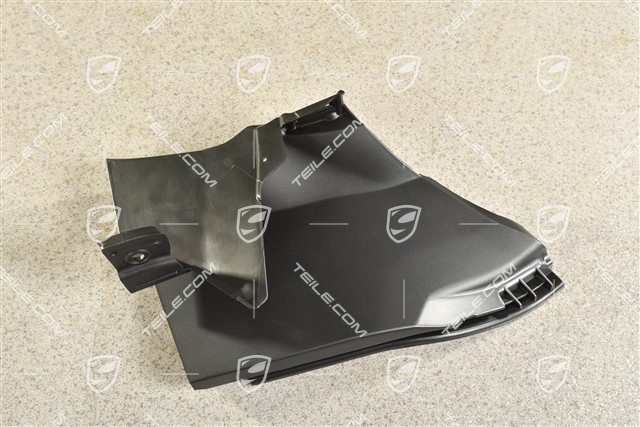 Air guide / duct, black matte, L
