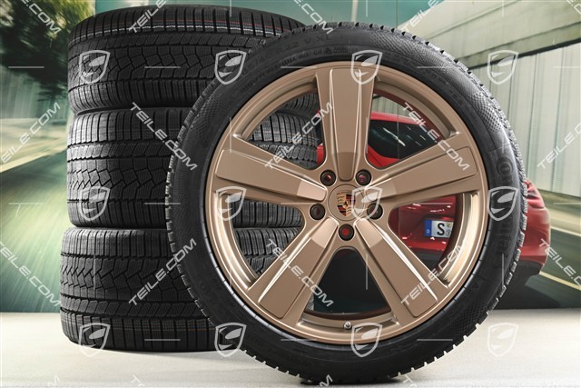 22" Winterräder Cayenne Exclusive Design Sport, Felgen 10J x 22 ET48 +11,5J x 22 ET52 + Continental Winterreifen 285/40 R22 + 315/35 R22, Neodyme