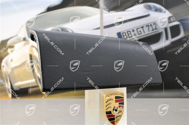 Deckel für Beifahrerairbag, Leder, schwarz