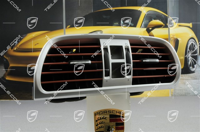 Dashboard centre vent / nozzle / defroster trim, Leather, Terracotta Dashboard centre vent / nozzle / defroster trim, Leather, Terracotta