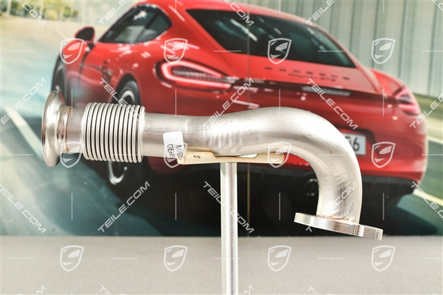 Connecting pipe, turbine with the EGR valve housing