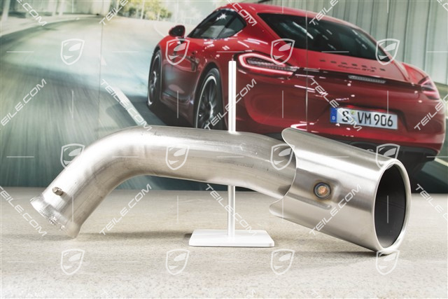 Exhaust system tail pipe, standard tailpipe, 4-pipe look, outer, L