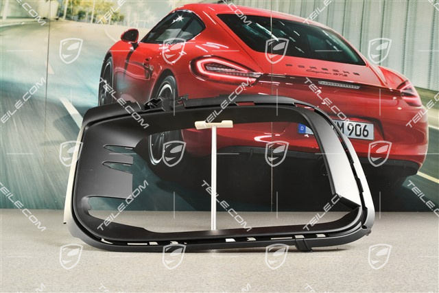 Turbo Sport Design, Front bumper, side ventilation grille, Black matte, R