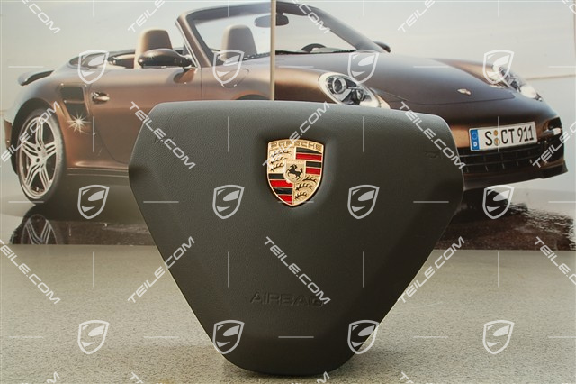 Airbag, 3-Speichen, Leder, schwarz