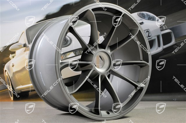 20" rims set GT3, 9J x 20 ET55 + 12J x 20 ET47, Platinum satin mat
