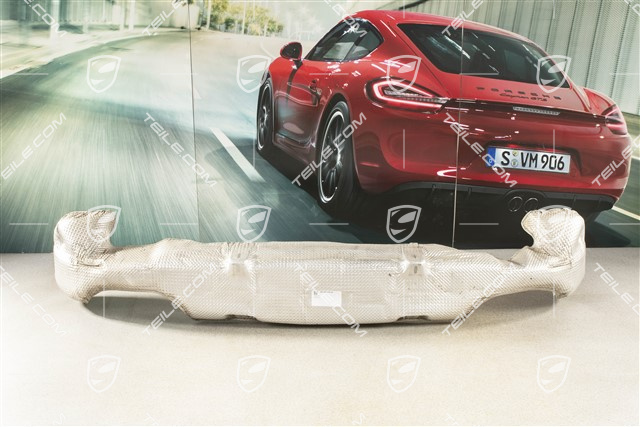 Heat protection, rear bumper