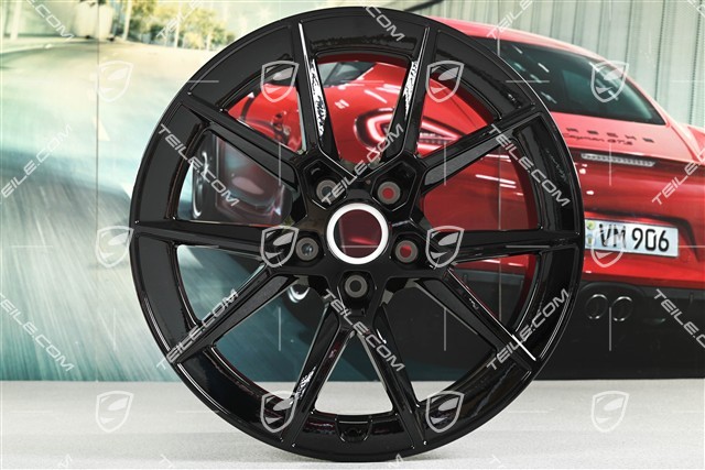 20" Felga Carrera S, 8,5J x 20 ET50, czarny wysoki połysk