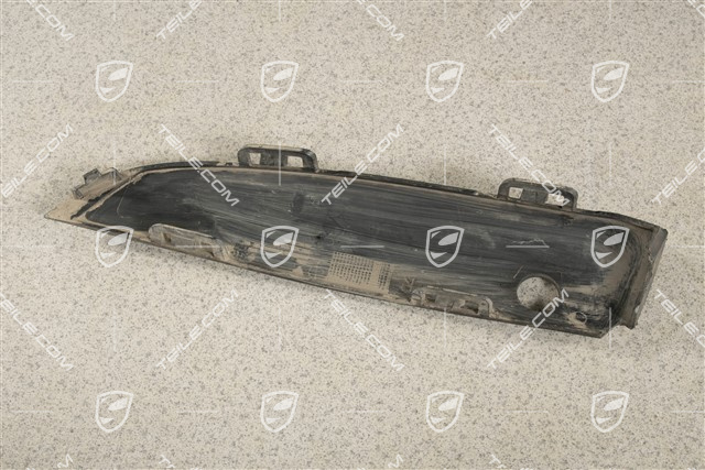 Front bumper lower trim, Satin black, R