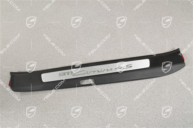 Einstiegleiste, Schwarz/Aluminium-gebürstet, ''911 Carrera 4S'', R