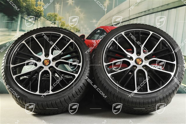 21-inch winter wheels set "Exclusive Design Sport", rims 9,5 J x 21 ET71 + 10,5 J x 21 ET71 + Pirelli Sottozero III winter tires 275/35 R21 + 315/30 R21, black high gloss