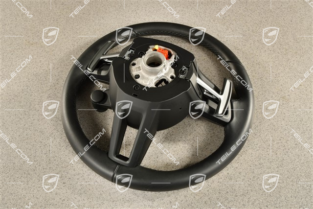 PDK, Multifunktionslenkrad, Leder Schwarz / Sport Chrono Paket Plus