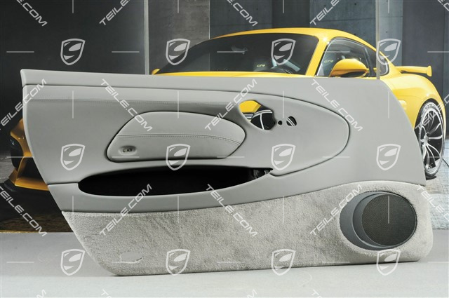 Tapicerka drzwi z blendą airbaga, Sound pakiet, skóra, Graphite grey, L Tapicerka drzwi z blendą airbaga, Sound pakiet, skóra, Graphite grey, L