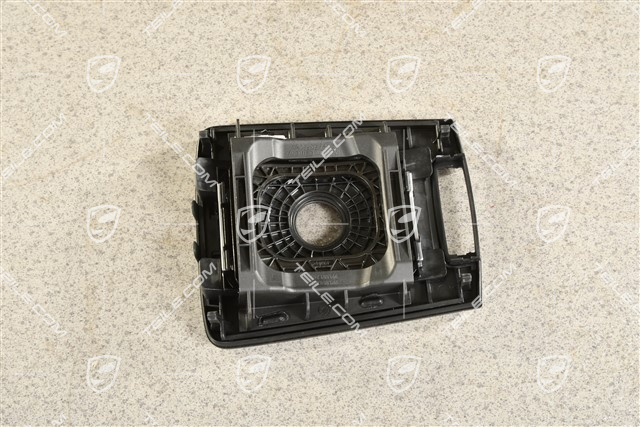 Cover shift gate / Shifter Trim / panel, PDK,  Black / Galvano silver
