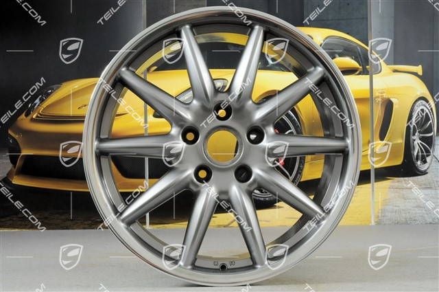 19" Komplet felg Carrera Sport, 8,5J x 19 ET55 + 11,5J x 19 ET67, GT Silver