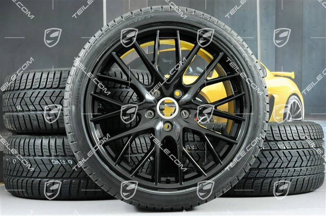 21-inch winter wheels set "SportDesign", rims 9,5 J x 21 ET71 + 10,5 J x 21 ET71 + Pirelli Sottozero III winter tires 275/35 R21 + 315/30 R21, black high gloss