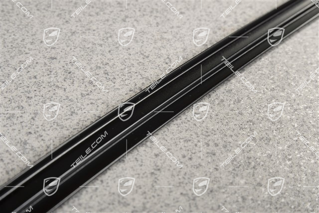 Front door Trim strip, upper, black-matte, L