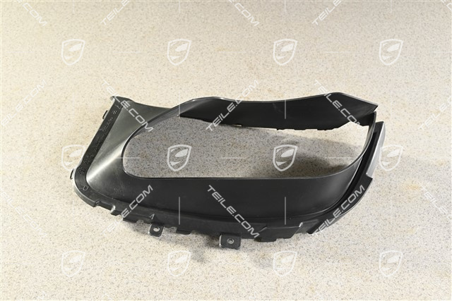 Air duct / guide 3,0L 245kW / 3,6L 309kW / Diesel 3,0L 155/176/180/190/193kW / Diesel 4,2L, Satin black, R
