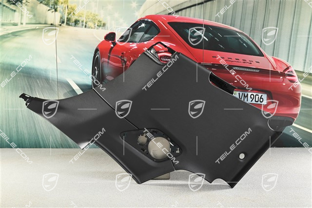 Cabrio, Seitenwandverkleidung, hinten, Leder, Schwarz, R