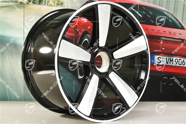 21-inch Sport Classic wheel rim, central lock, 12J x 21 ET70, black high gloss