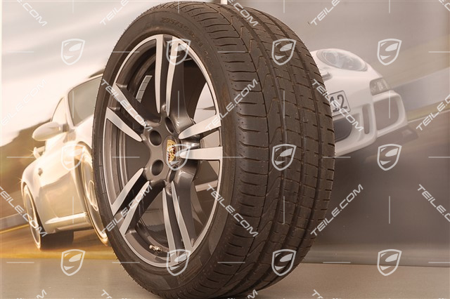21-inch Turbo II summer wheel set, wheels 10J x 21 ET 50 + NEW summer tyres 295/35 R 21 107Y XL, with TPMS
