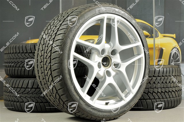 19-inch Carrera S II winter wheels, wheels: 8J x 19 ET57 + 11J x 19 ET67, Nokian WR winter tyres 235/35 R19 + 295/30 R19, without TPMS