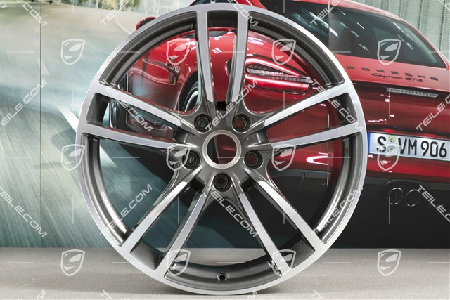 21-inch wheel rim set Cayenne Turbo, 11J x 21 ET58 + 9,5J x 21 ET46