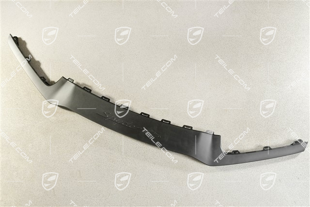 Spyder RS, Front bumper spoiler / Lip, Satin Black
