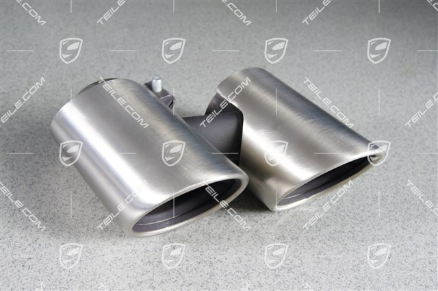 Tailpipe, round, Carrera 2S/4S, L