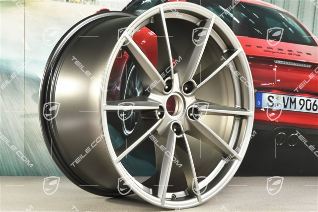 21" Felga Carrera S, 11,5J x 21 ET67, platinum satynowy półmat