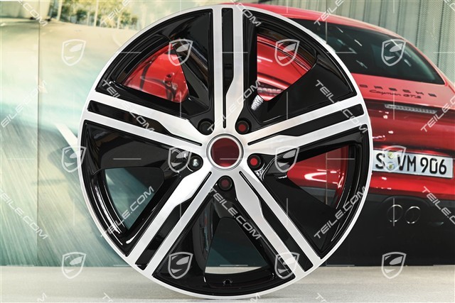 22" Macan Exclusive Design Felgensatz, 9J x 22 ET29 + 11J x 22 ET47, schwarz hochglanz