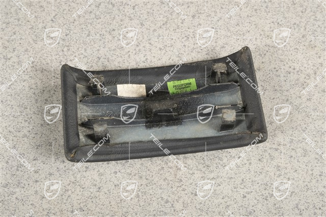 Extension upper part for center console rear, leather, Metropole blue, coupe / Targa