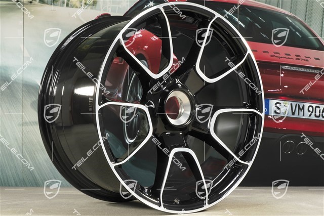 21" Felga Turbo S Exclusive Design, 12J x 21 ET70, czarny wysoki połysk