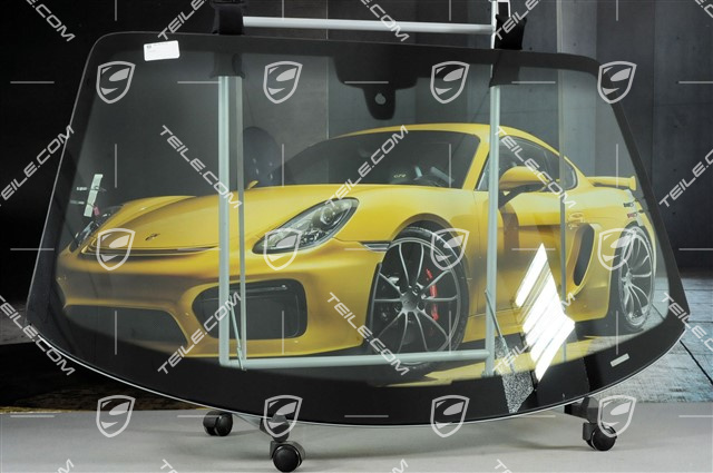 Windscreen, tinted, upper part darked coloured, w/o camera, Cabrio/Targa Windscreen, tinted, upper part darked coloured, w/o camera, Cabrio/Targa