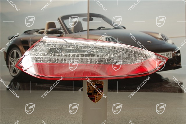 Rear light, clear glass optics, LED, Facelift 08-, R