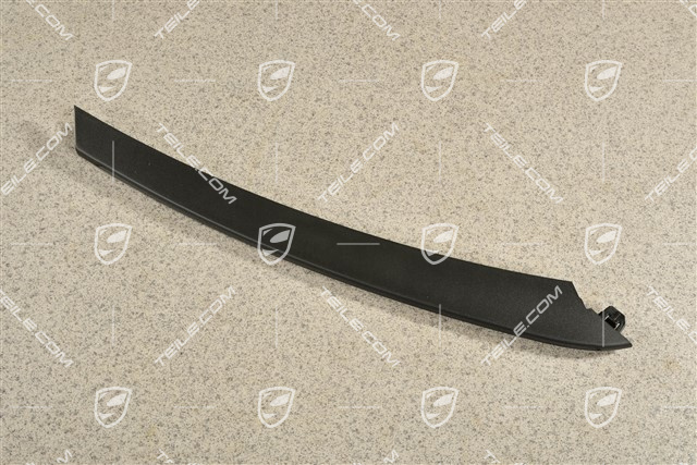 Front bumper disc / trim, Satin black, upper, R