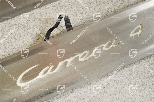 Blenden/Einstiegleisten, Beleuchtung, Edelstahl, Carrera 4, Satz, L+R