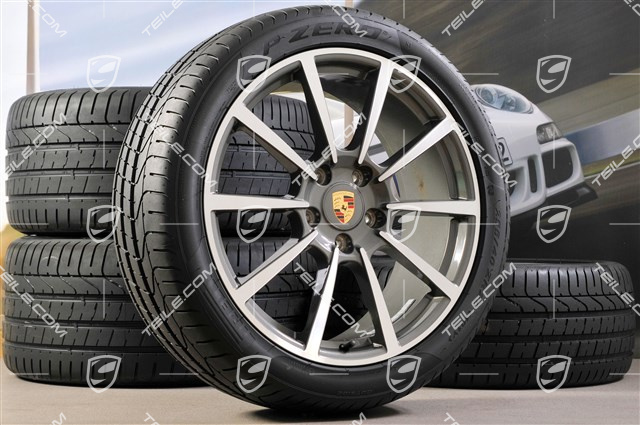 20-inch Carrera Classic II summer wheel set, 8,5J x 20 ET51 + 11J x 20 ET70, Pirelli summer tires 245/35 ZR20 + 295/30 ZR20